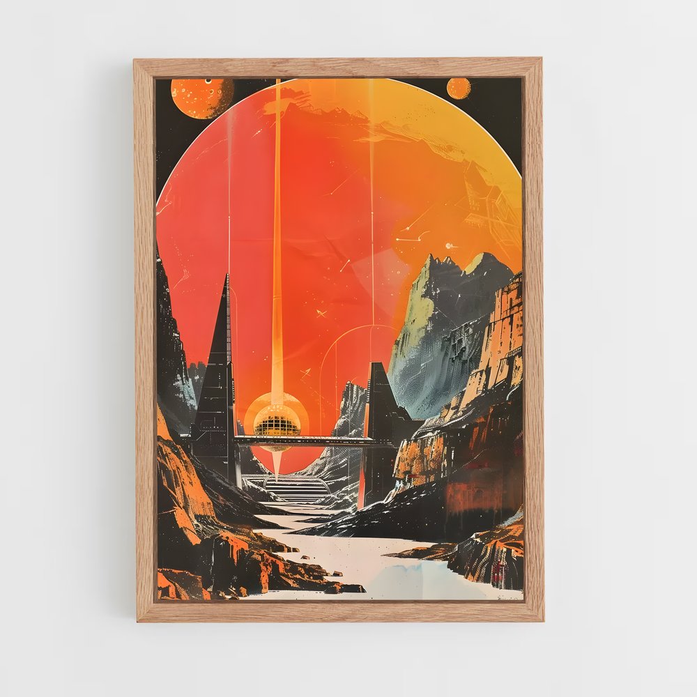 Poster Ciel d'Apocalypse – affiche Art spatial (vue 4)
